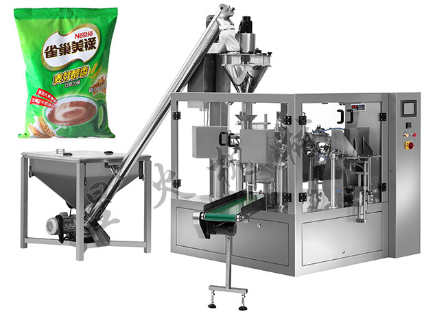 星火麦芽粉全自动包装机及麦芽粉包装机包装样品展示